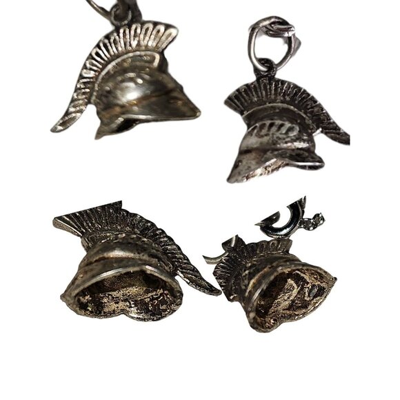 Vintage Monet Charm Bracelet With 11 Charms 800  Sterling 925 Silver 7" Marked - Picture 9 of 16